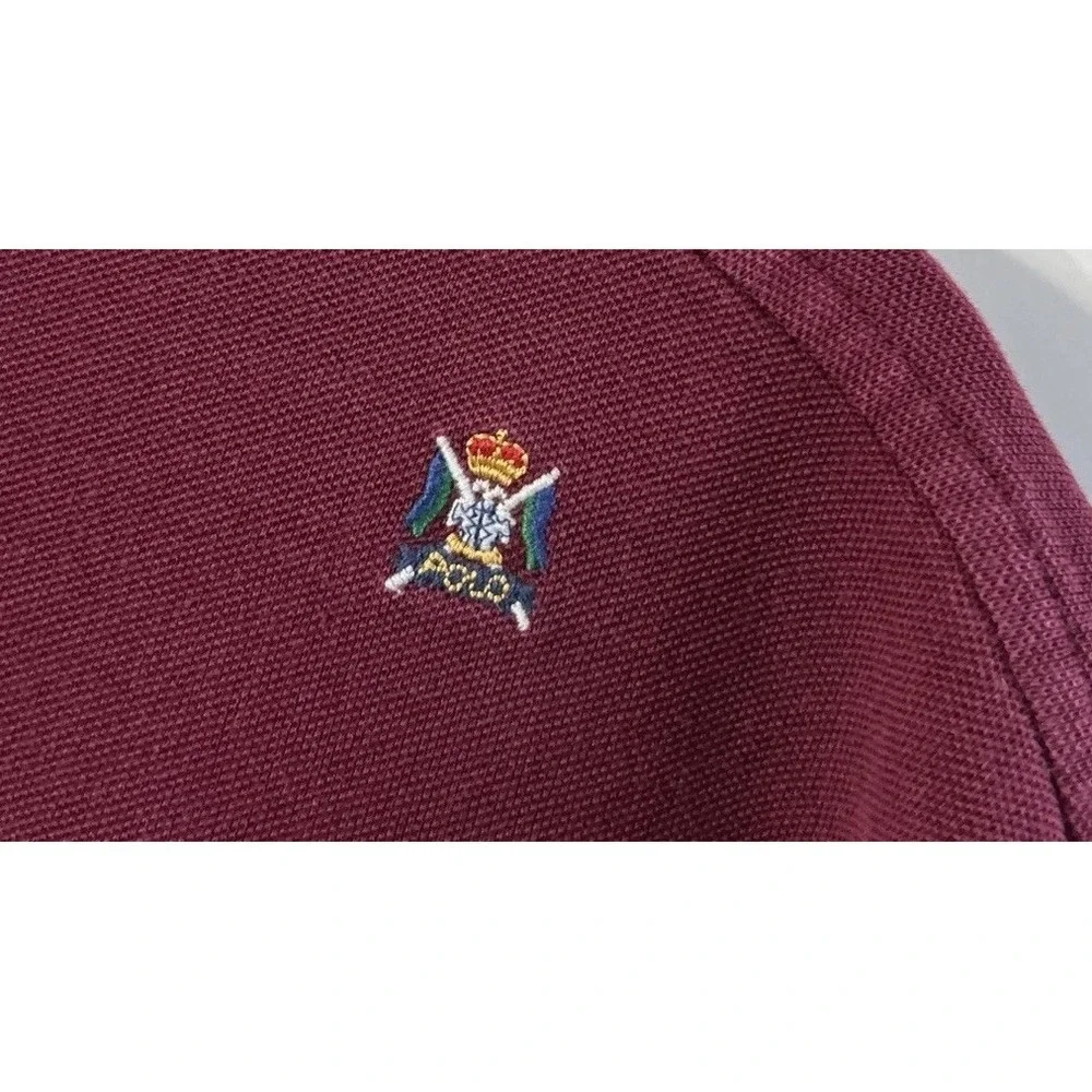 Polo Ralph Lauren Classic Fit Stretch Mesh Polo Shirt AOP Embroidered Crest XXL